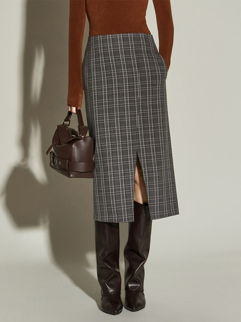 SK3069 Checked Skirt