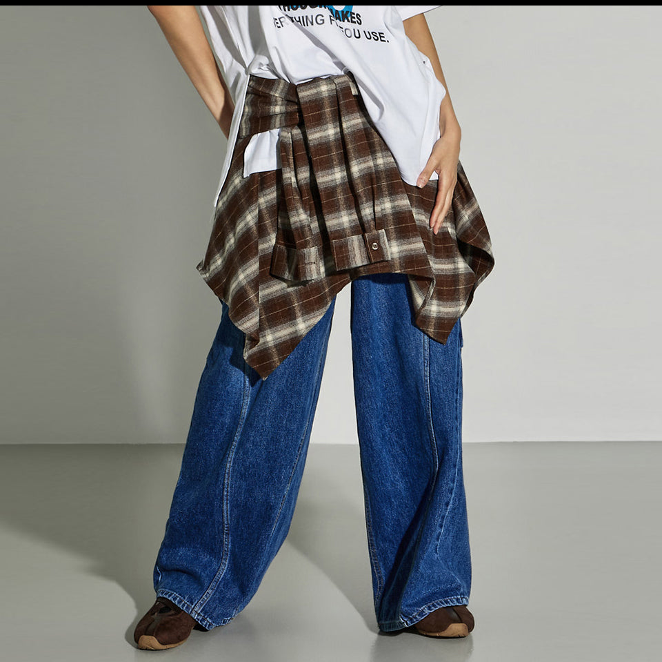 SK3076 Shirt Layered Skirt