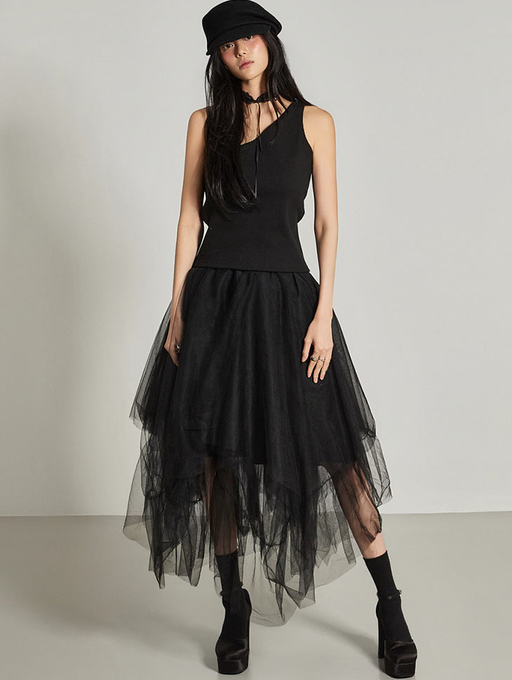 SK3105 Unbalanced Skirt