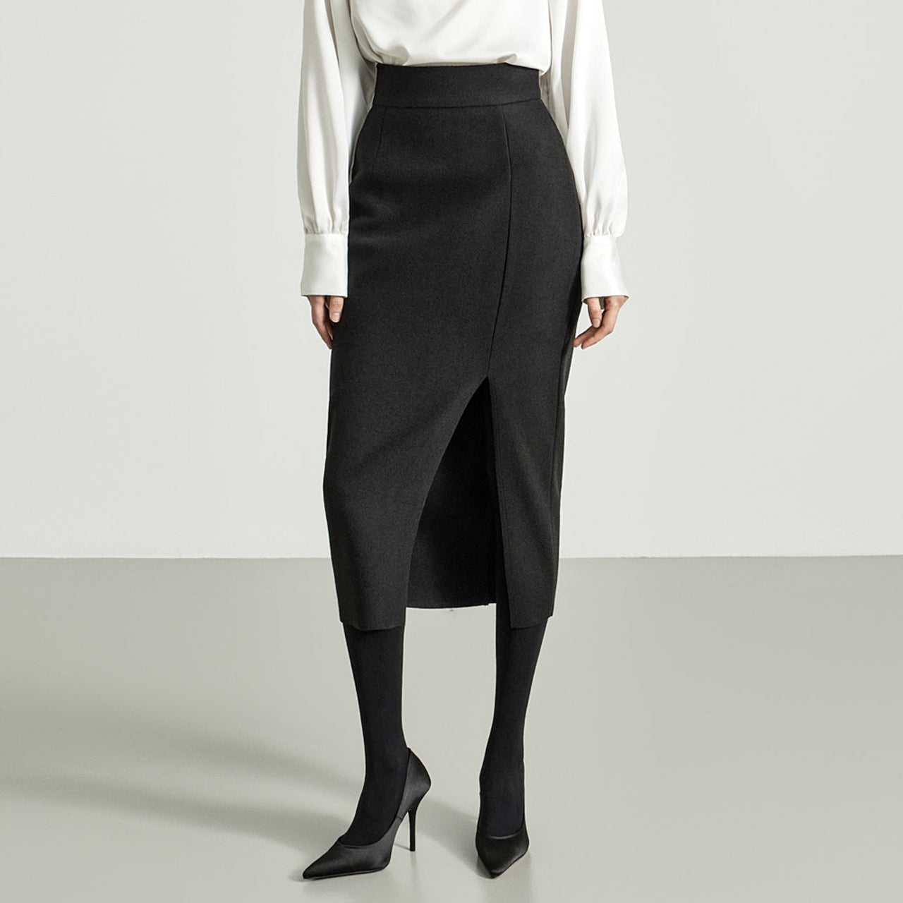 SK9092 ナチュラルカッティングスリットスカート