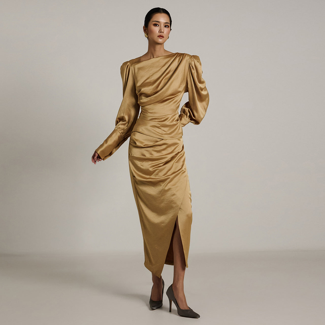 TP1672 衬衫裙套装