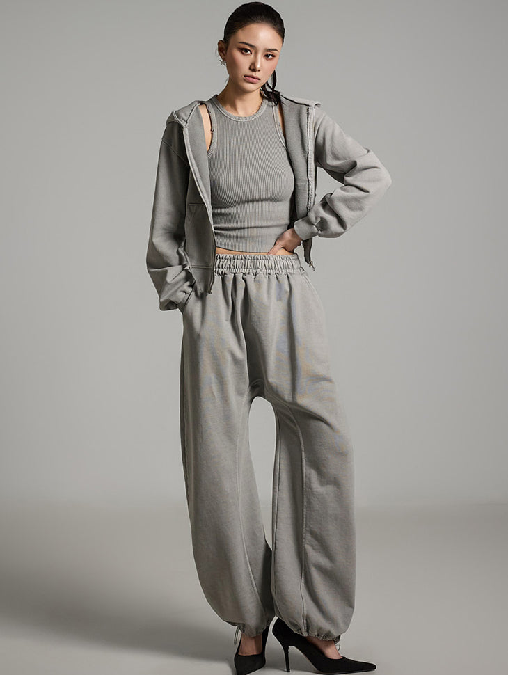 TP2072 ジップアップ スウェットスーツ セット