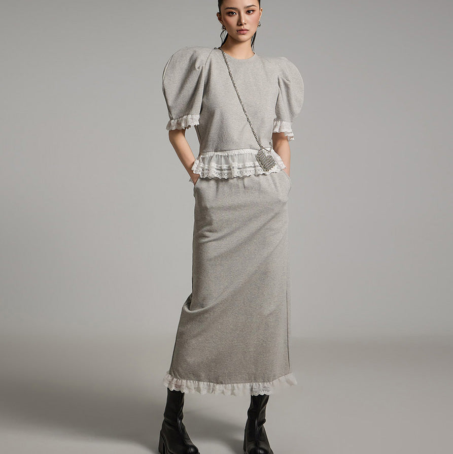 TP2075 スウェットシャツとスカートのセット