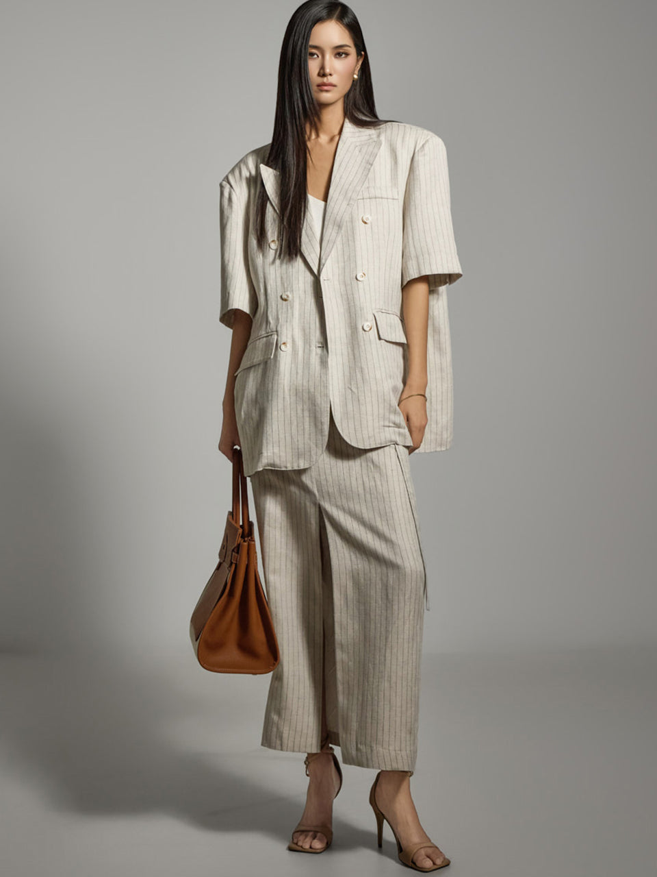 TP2110 リネンジャケット&スカートセット