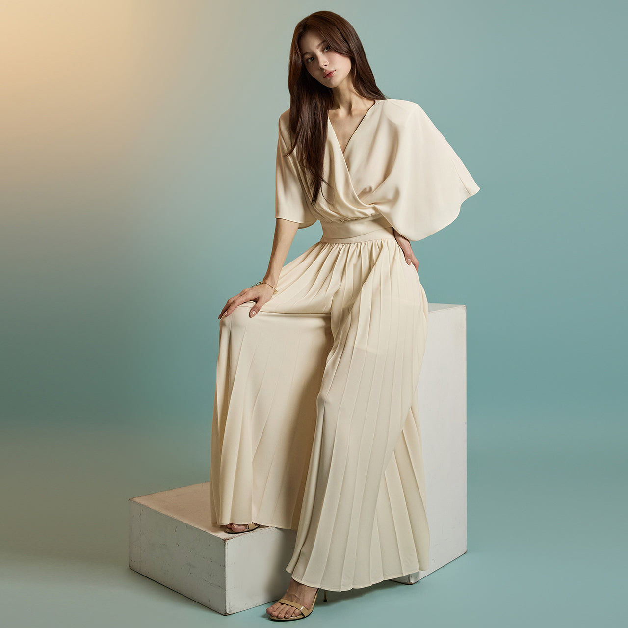 TP2122 Blouse and Slacks Set