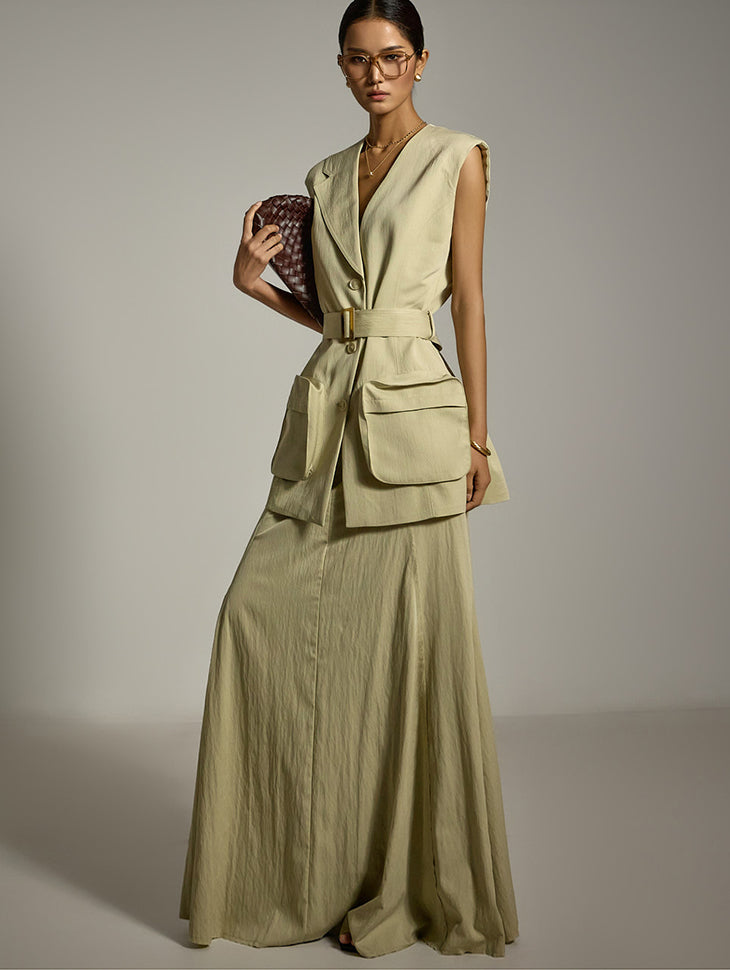 TP2153 Vest and Skirt Set