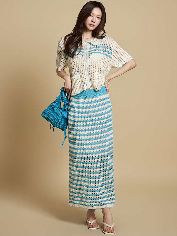 TP2166 カーディガン&スカートセット