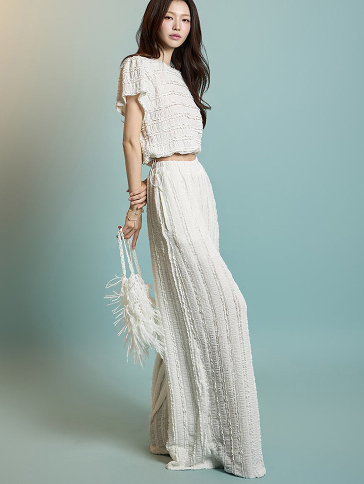 TP2168 Frill Top and Pants Set