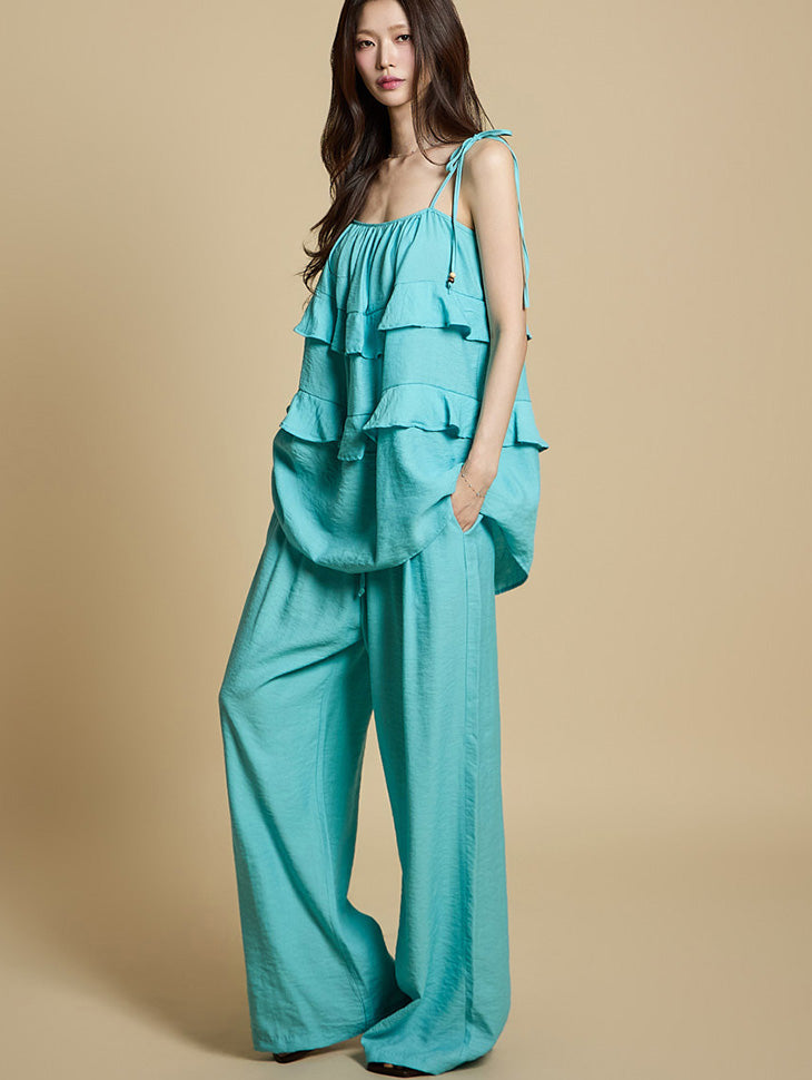 TP2172 无袖上衣和裤子套装