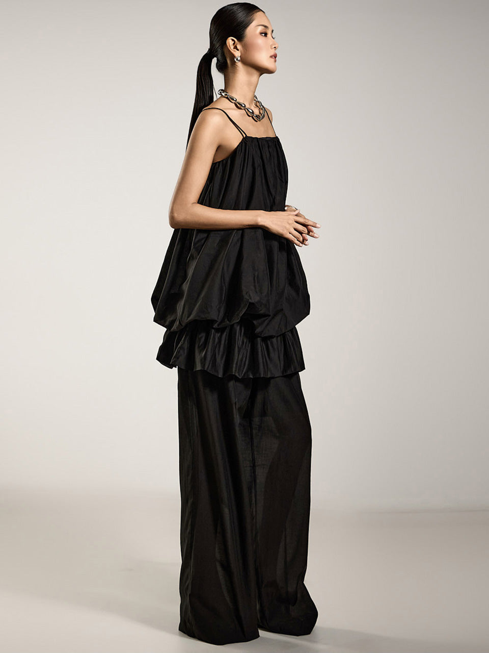 TP2176 Sleeveless Top and Slacks Set