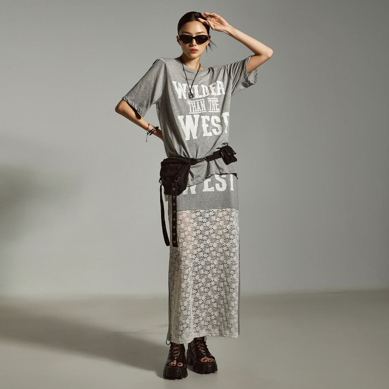 TP2186 レーストップス&スカートセット