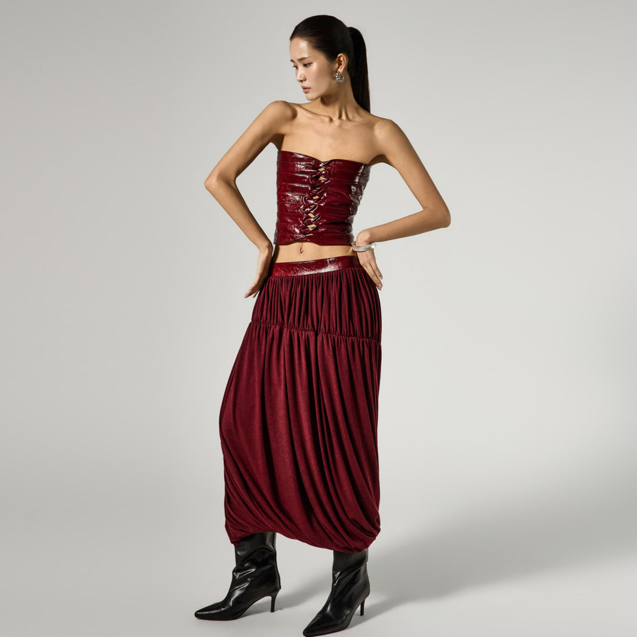 TP2340 Top and Skirt Set