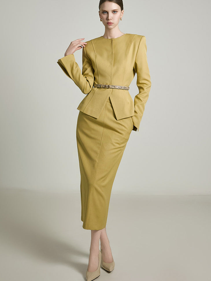 TP9165 夹克和裙子套装