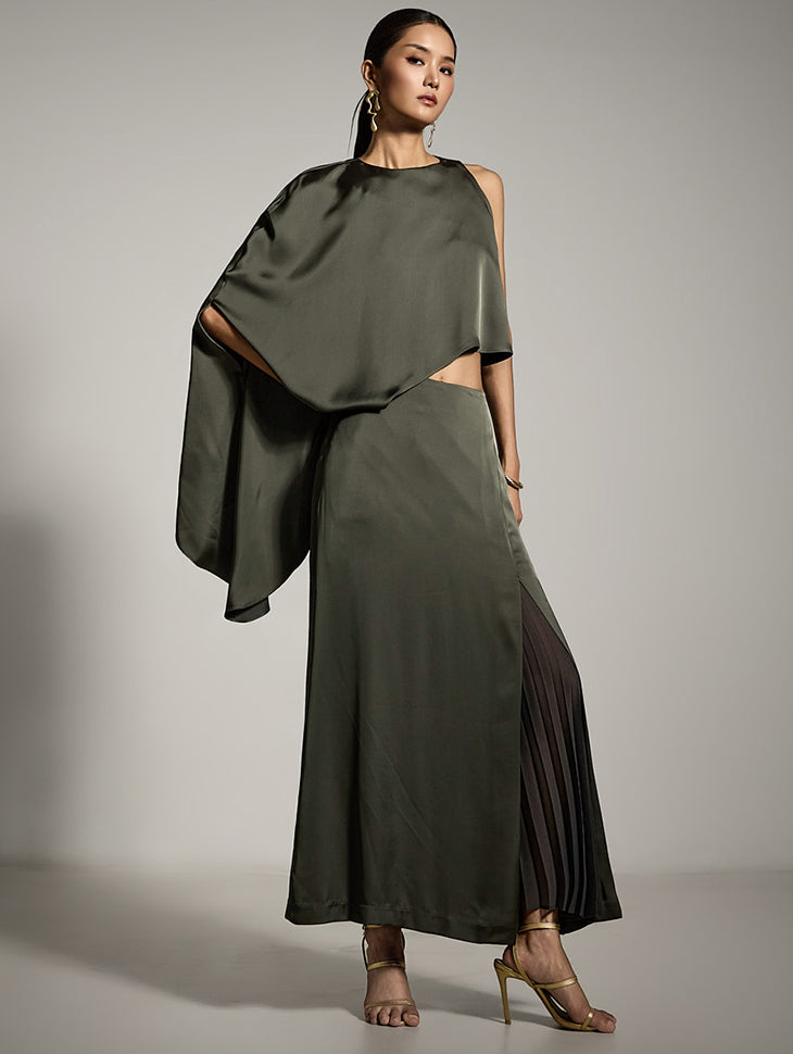 TP9173 アシンメトリーブラウス&スカートセット