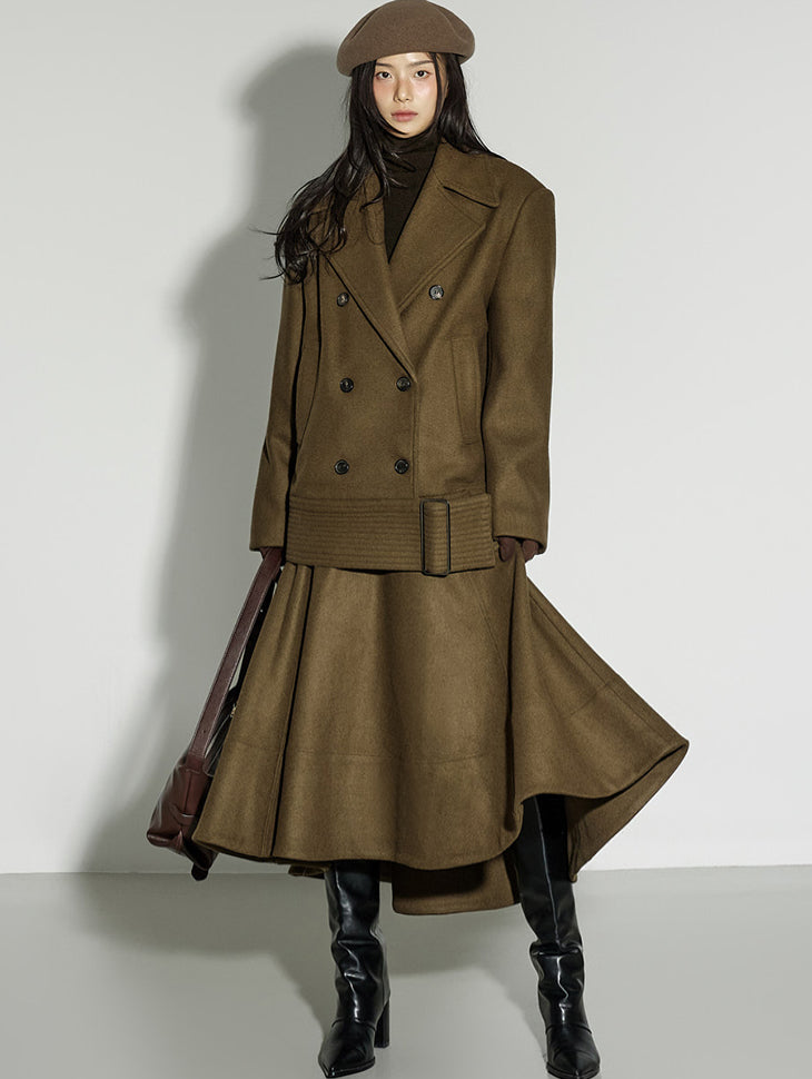 SK9299 Flared Wool Skirt