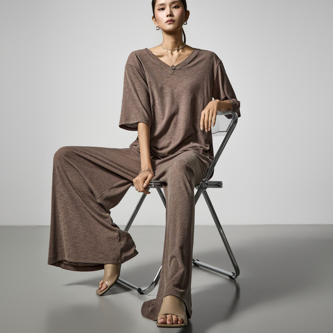 TR061 Linen Tracksuit Set