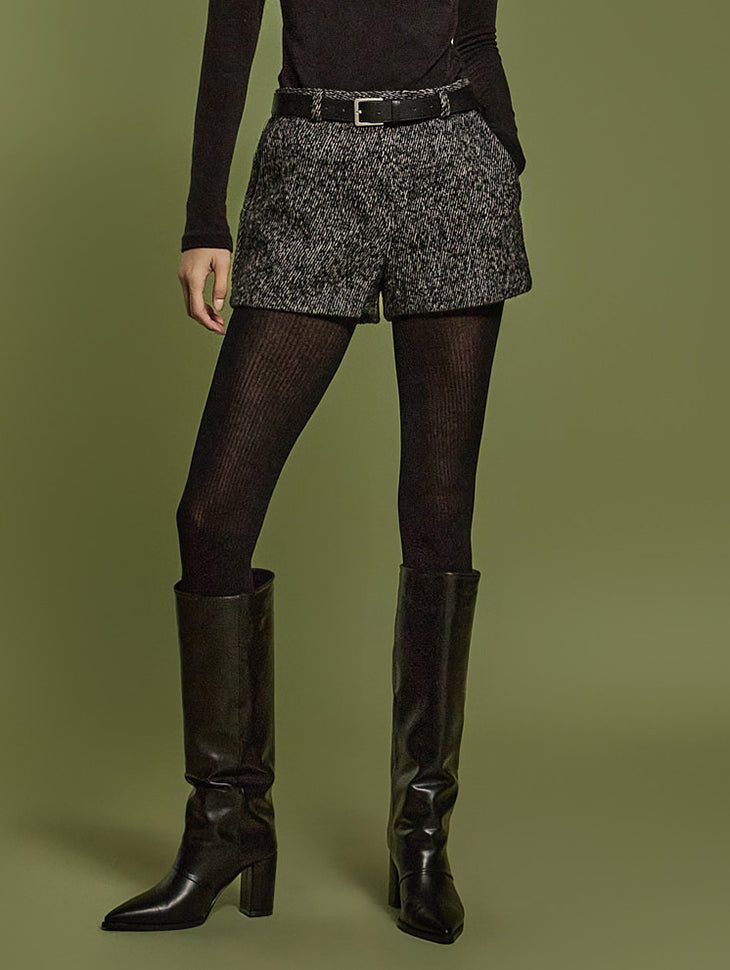 P3308 ヘリンボーンウールショートパンツ
