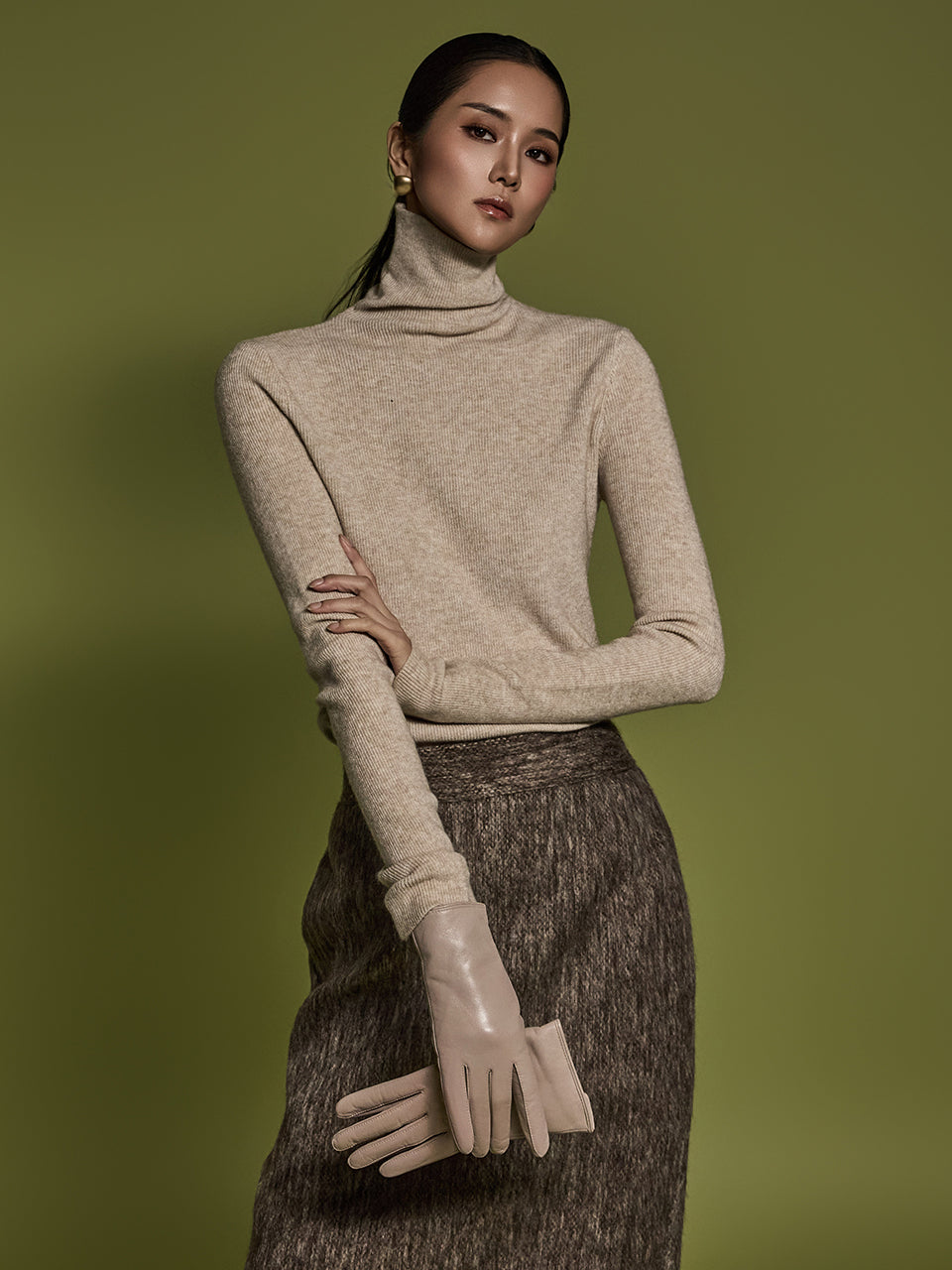 E3654 罗纹针织上衣