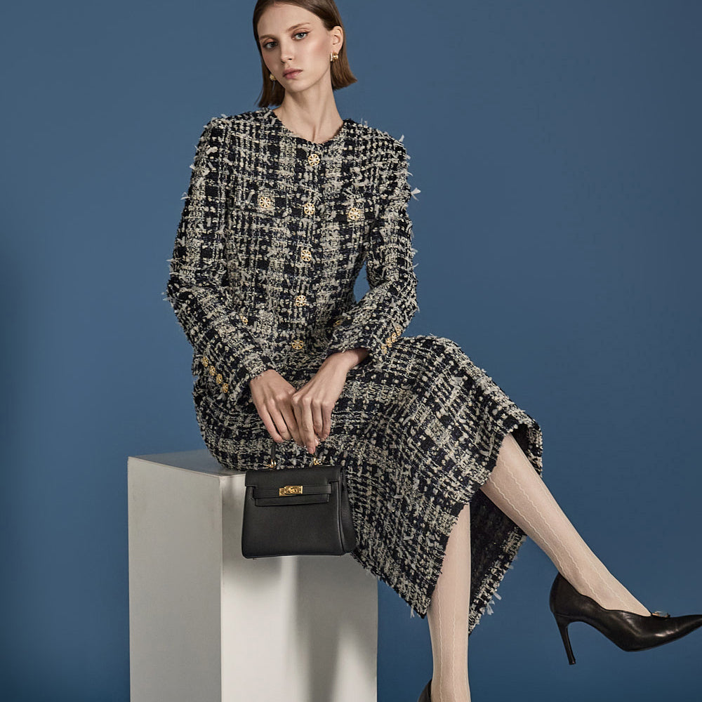 TP1981 Tweed Jacket and Skirt Set