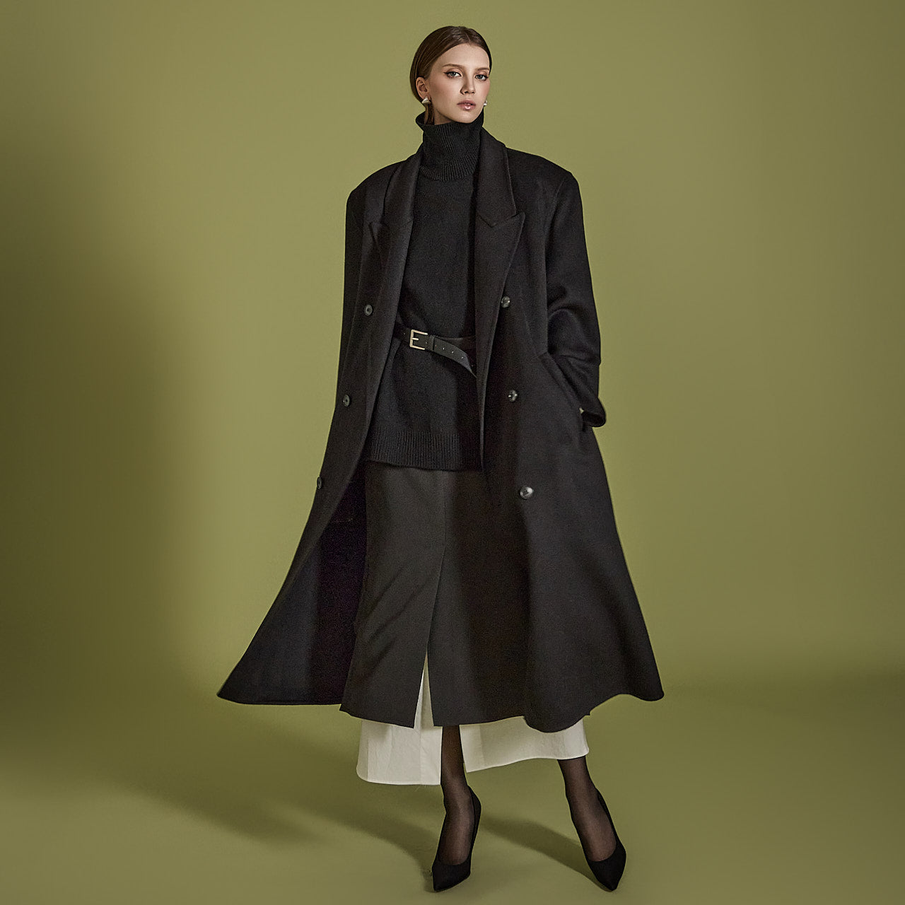 J2416 Tailored wool coat