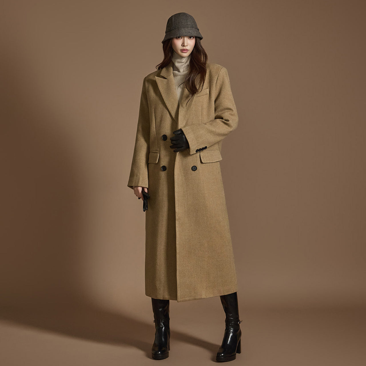 J2486 Herringbone Double Coat