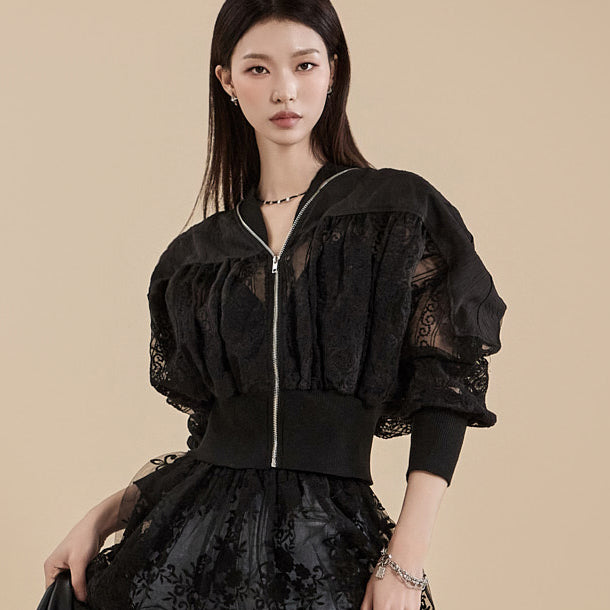 J2162 Lace Blouson