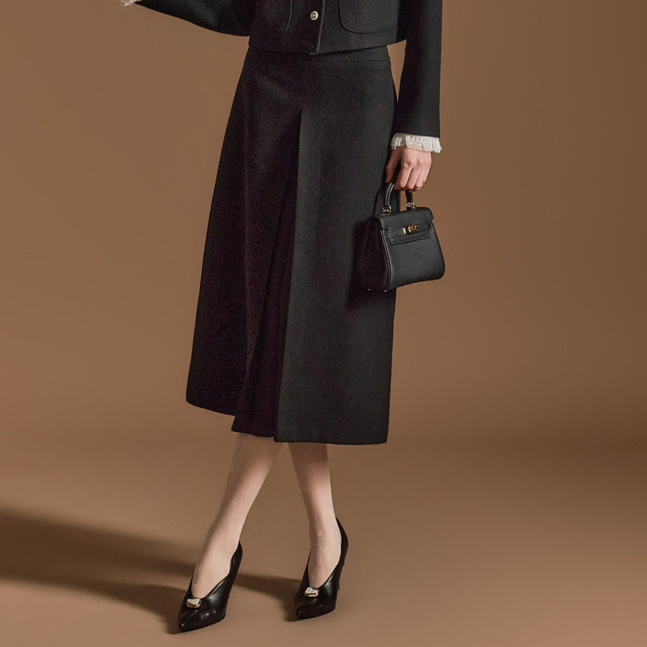 SK2888 ピンタックスカート