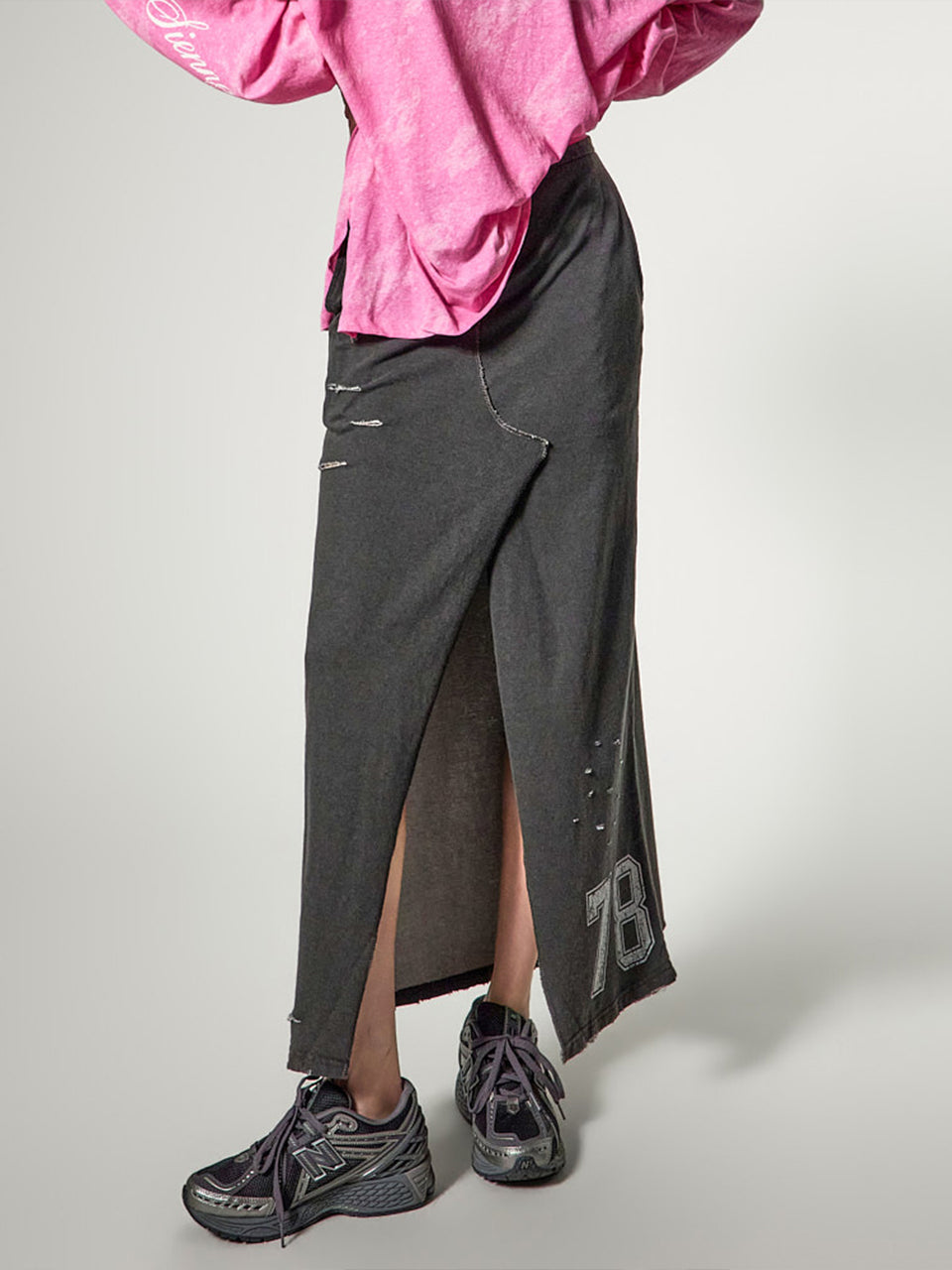 SK3190 做旧半身裙