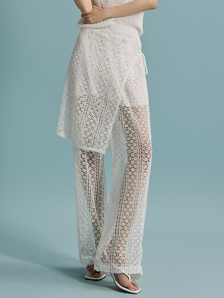 P3171 Crochet Wrap Pants