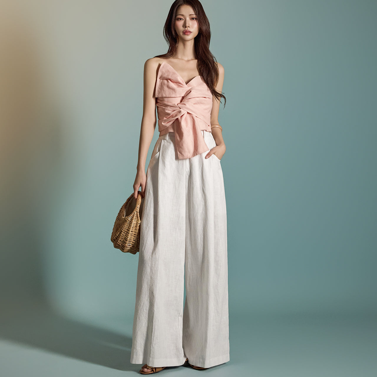 P3224 Linen Wide Pants