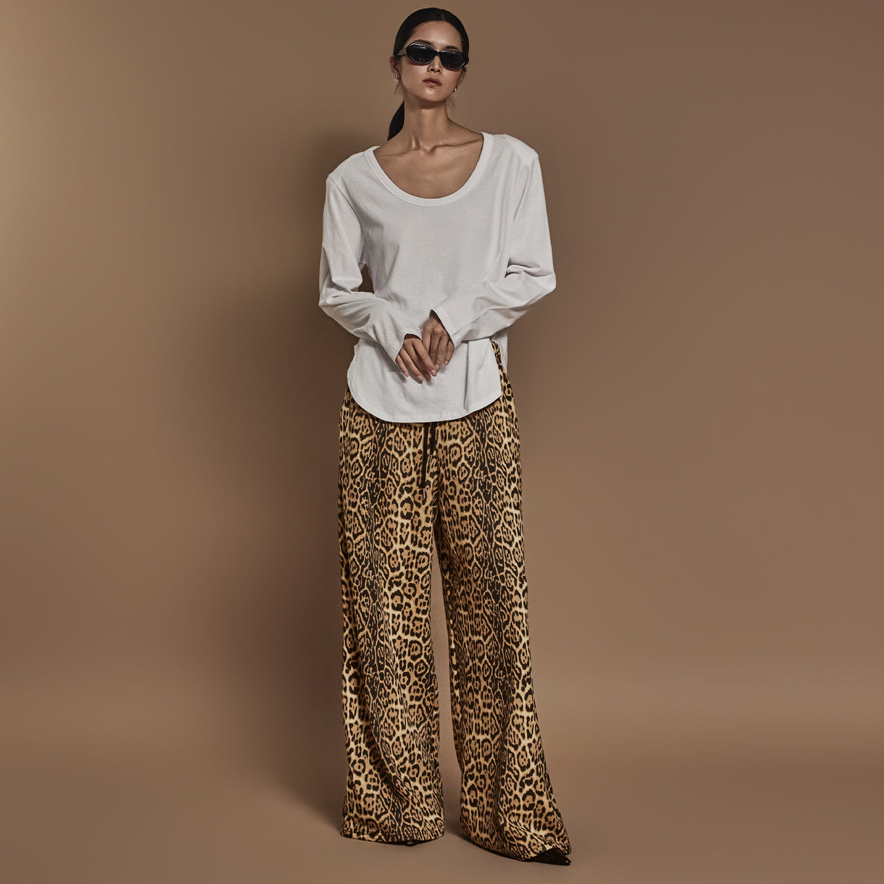 P3306 Leopard Pattern sweat Pants