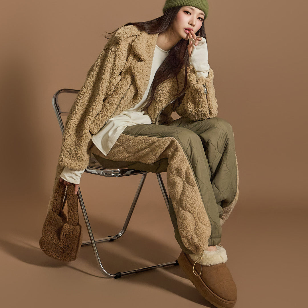 P3344 ブークレキルティングパンツ