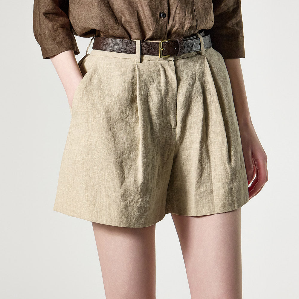 P3807 リネンピンタックパンツ