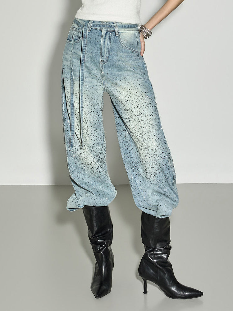 PJ621 Fleece Studded Jeans