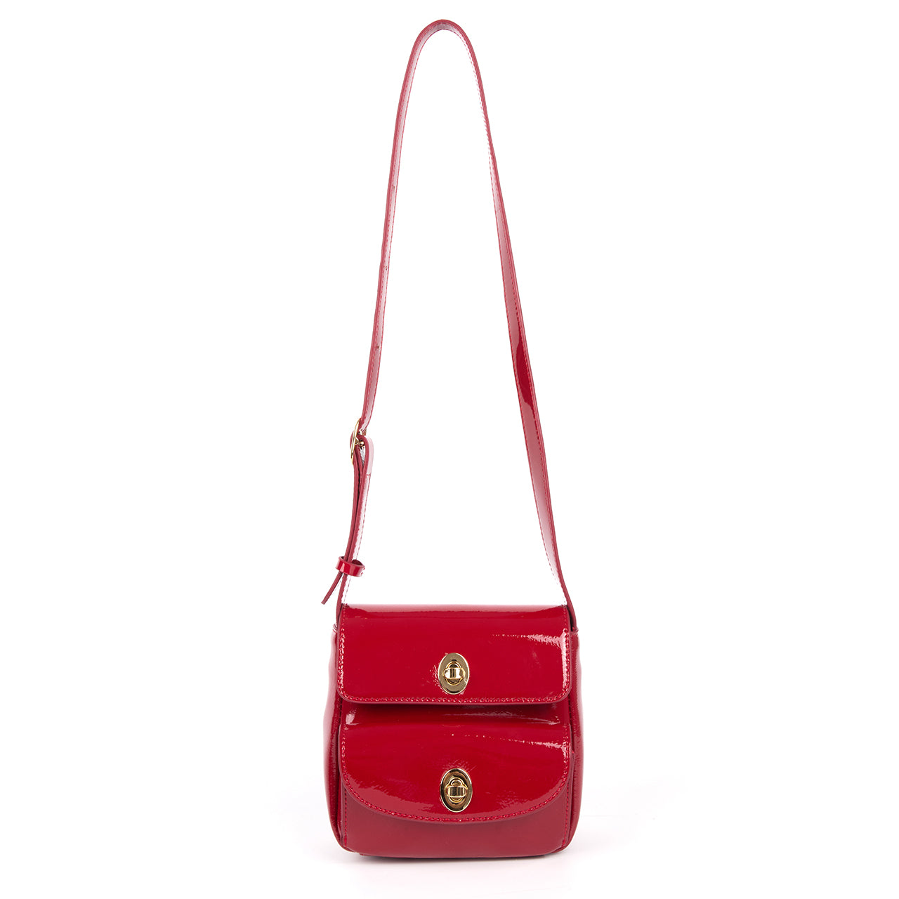 A-1563 Patent Leather Cross Bag