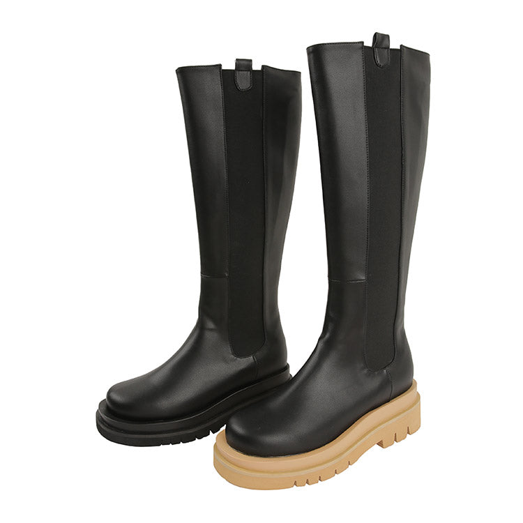 AR-2822 Chelsea Platform Long Boots