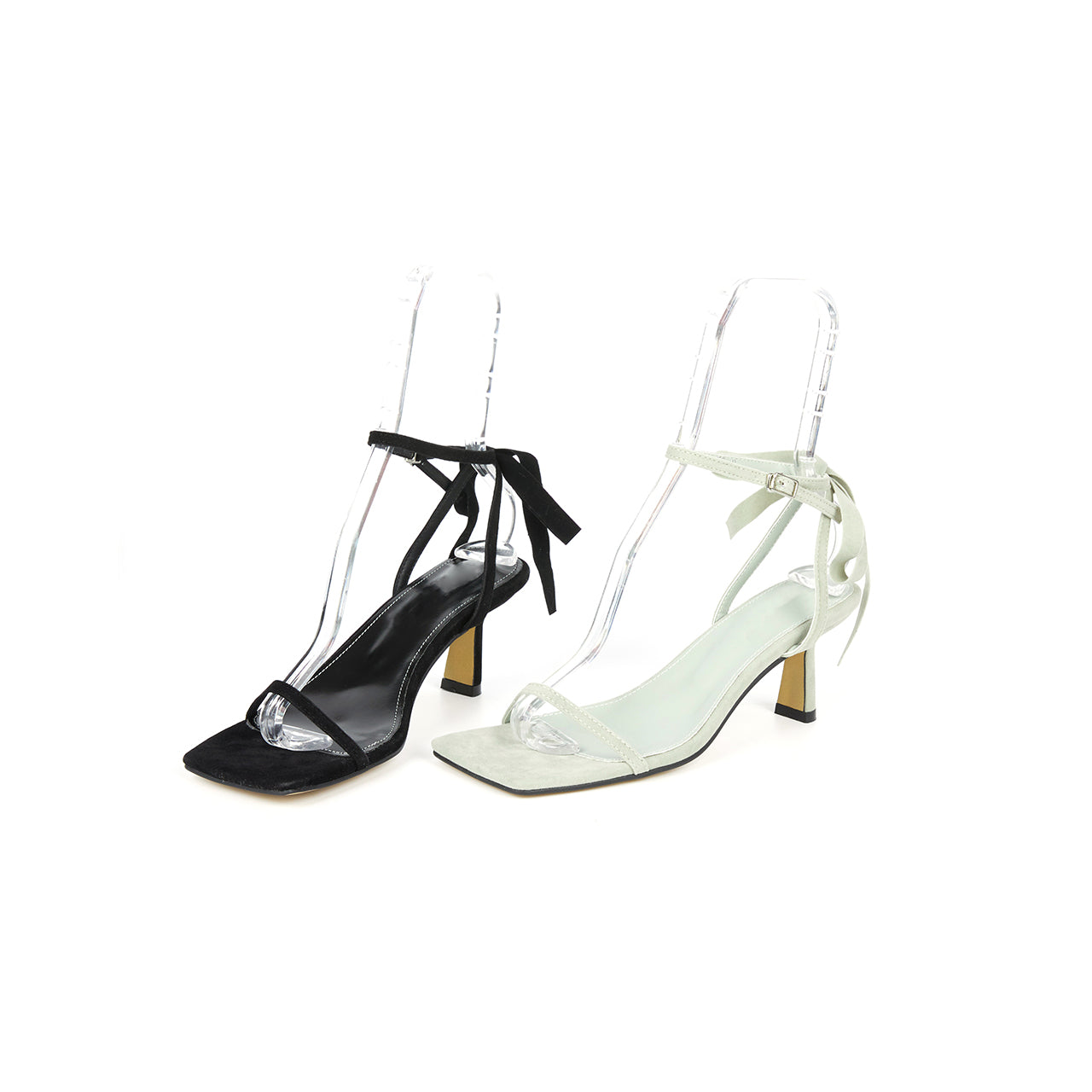 AR-3272 Ribbon Heeled Sandals