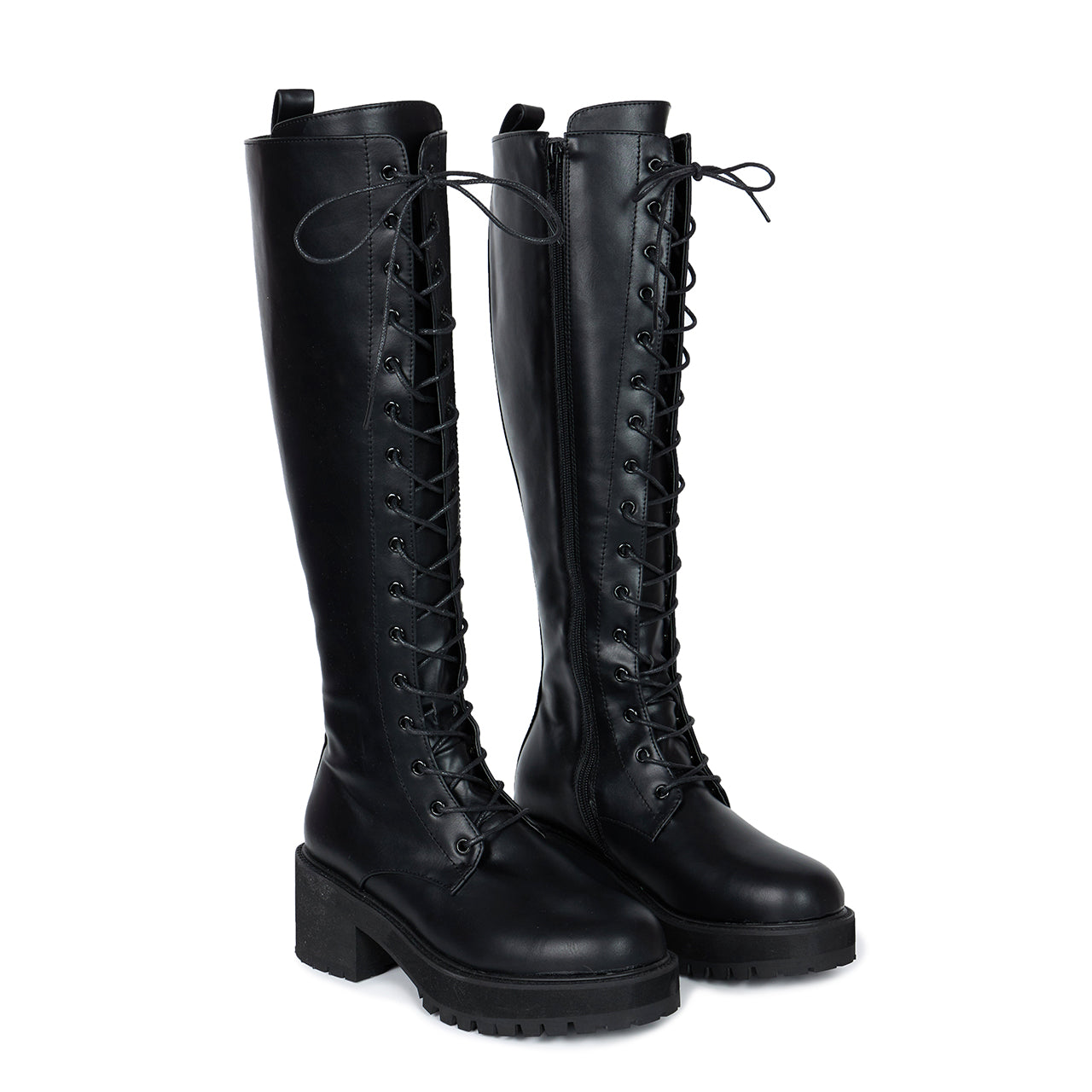 AR-3367 Lace-up Long Boots