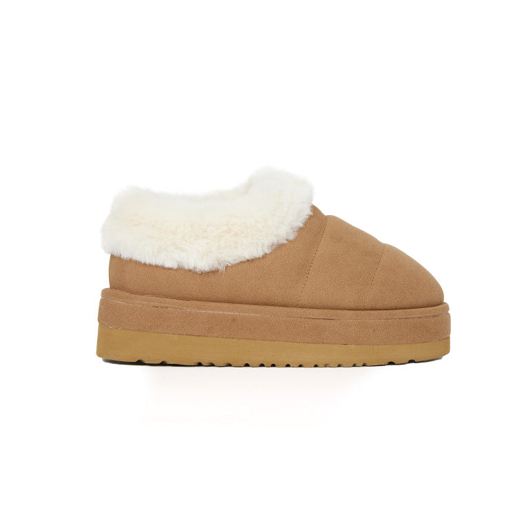 AR-3373 Fur Platform Slippers