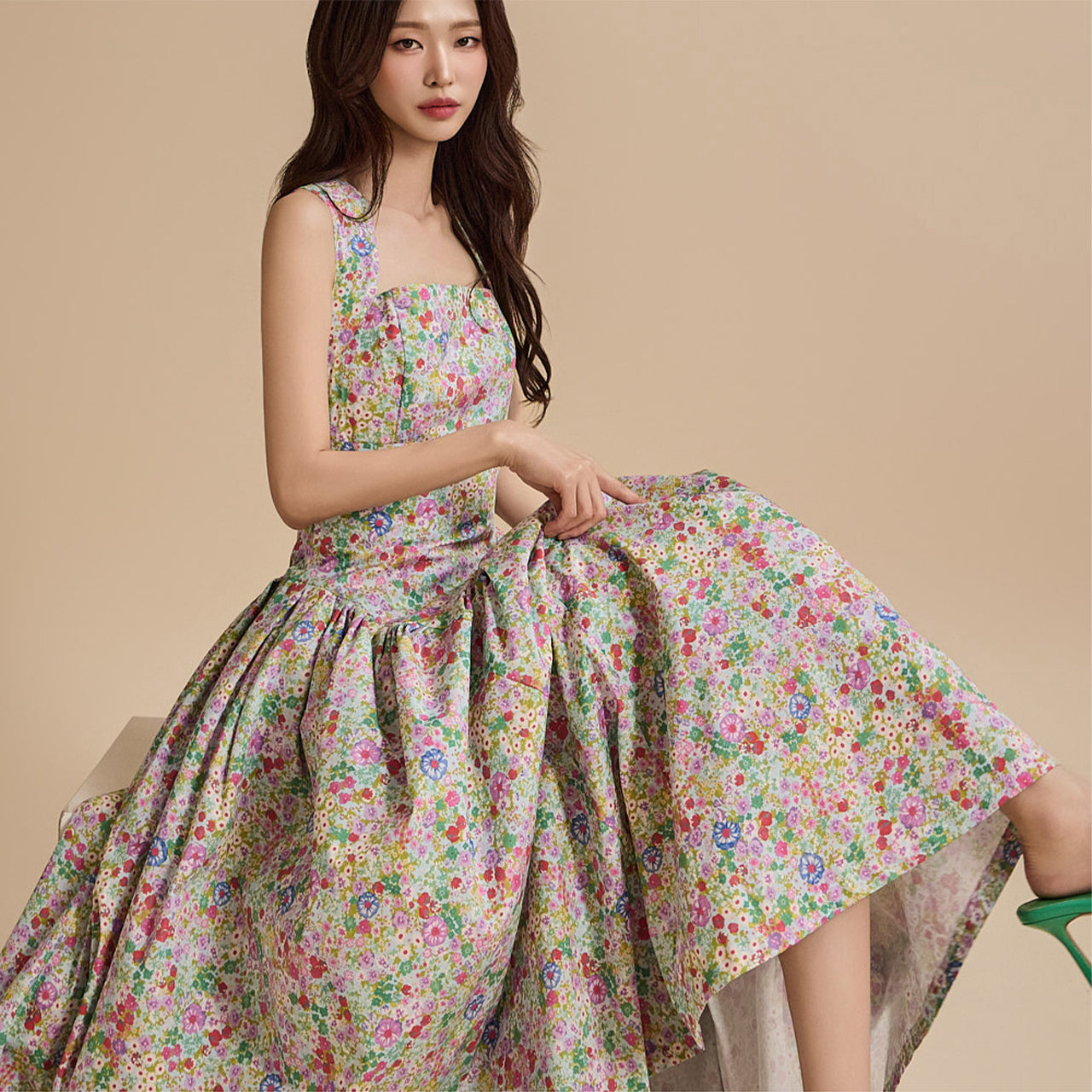 D9475 Floral Dress