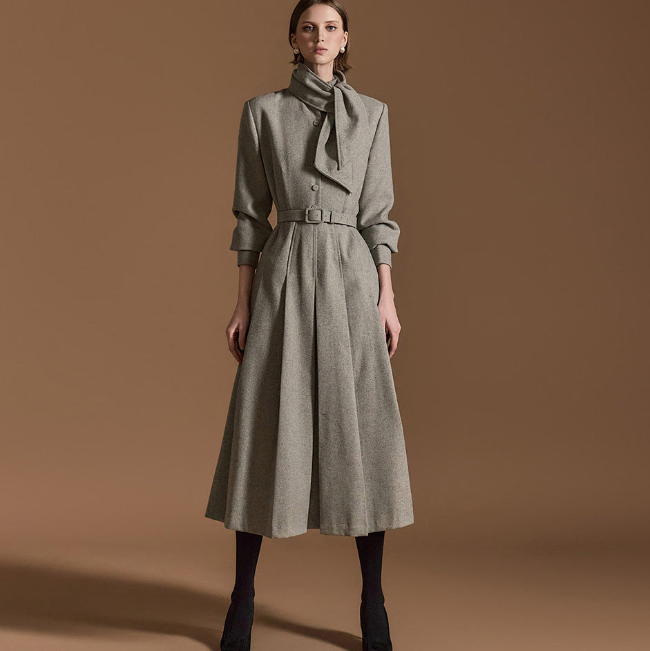 D5166 Wool Dress With Belt