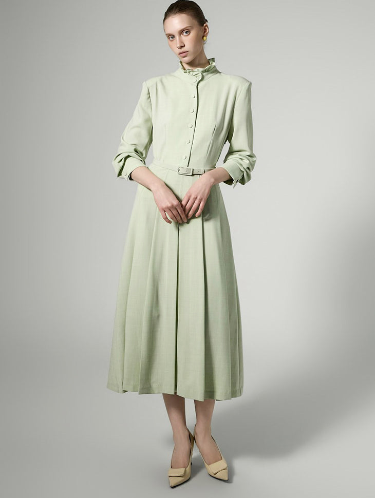 D5458 Dress with Belt Set