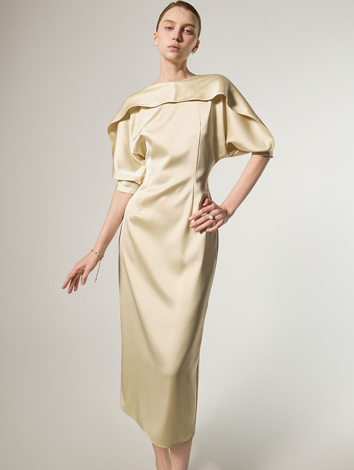 D9594 披肩修身连衣裙