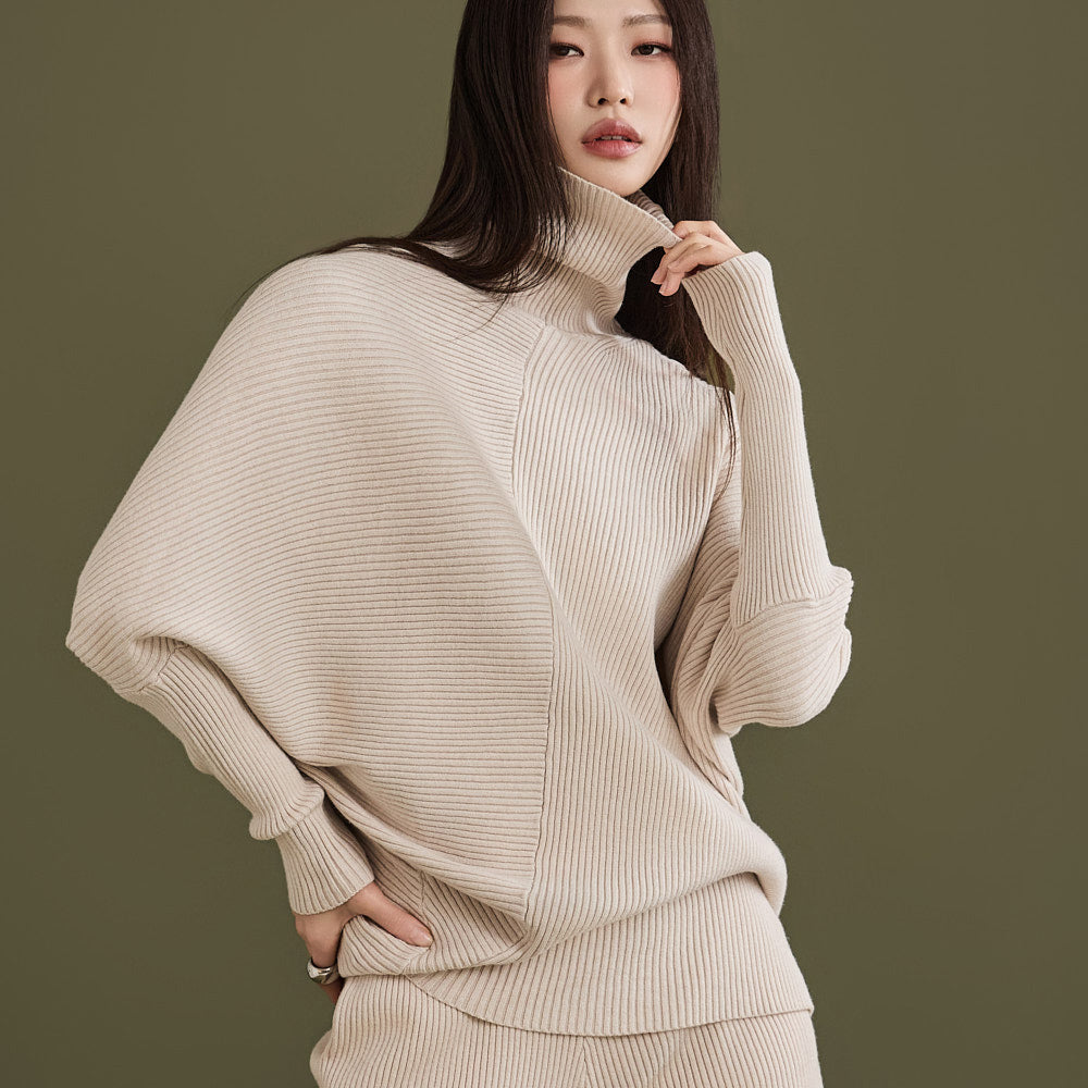 D4850 Wool Knit Pants Two-piece