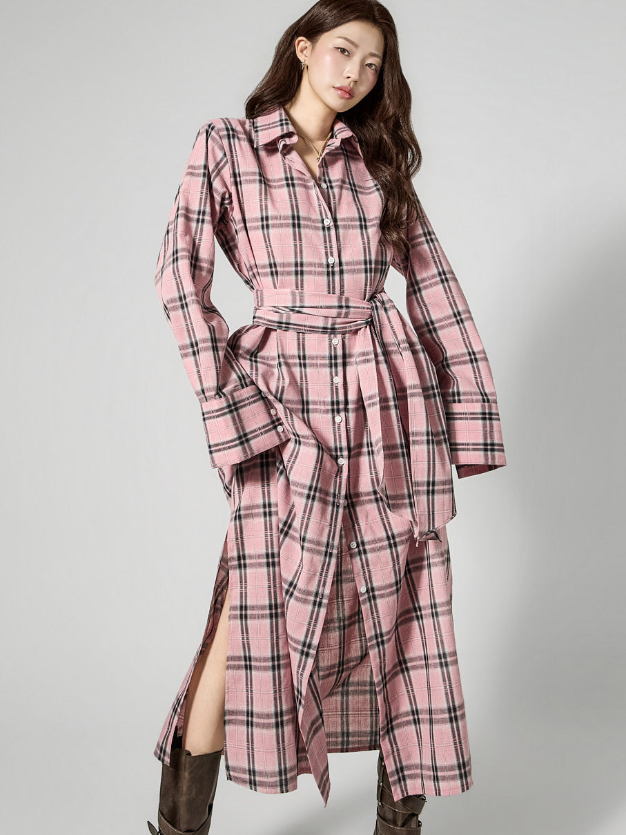 D5475 Strap Set Shirt Dress
