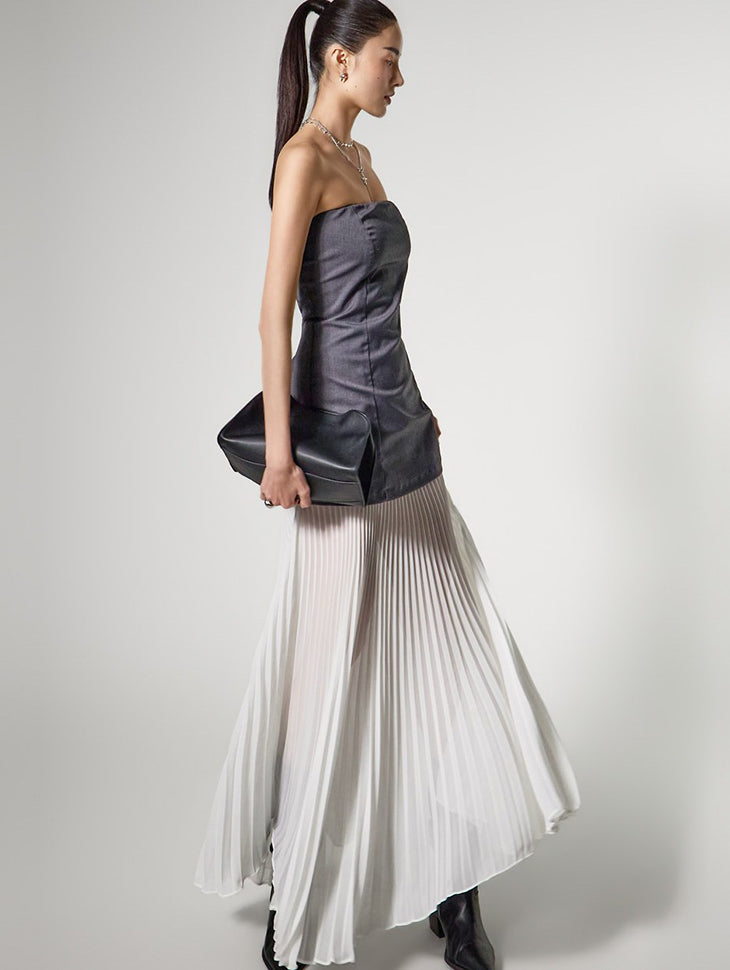 D5495 百褶连衣裙