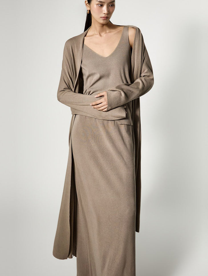 D5498 开衫三件套