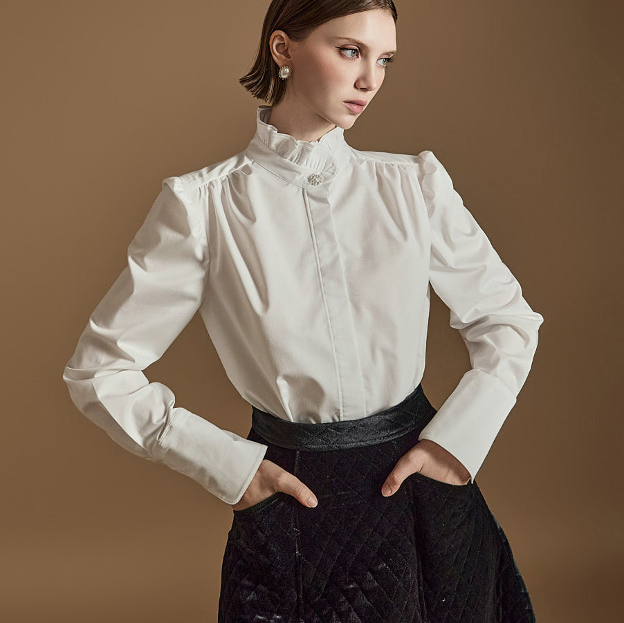 B3023 Frill Blouse