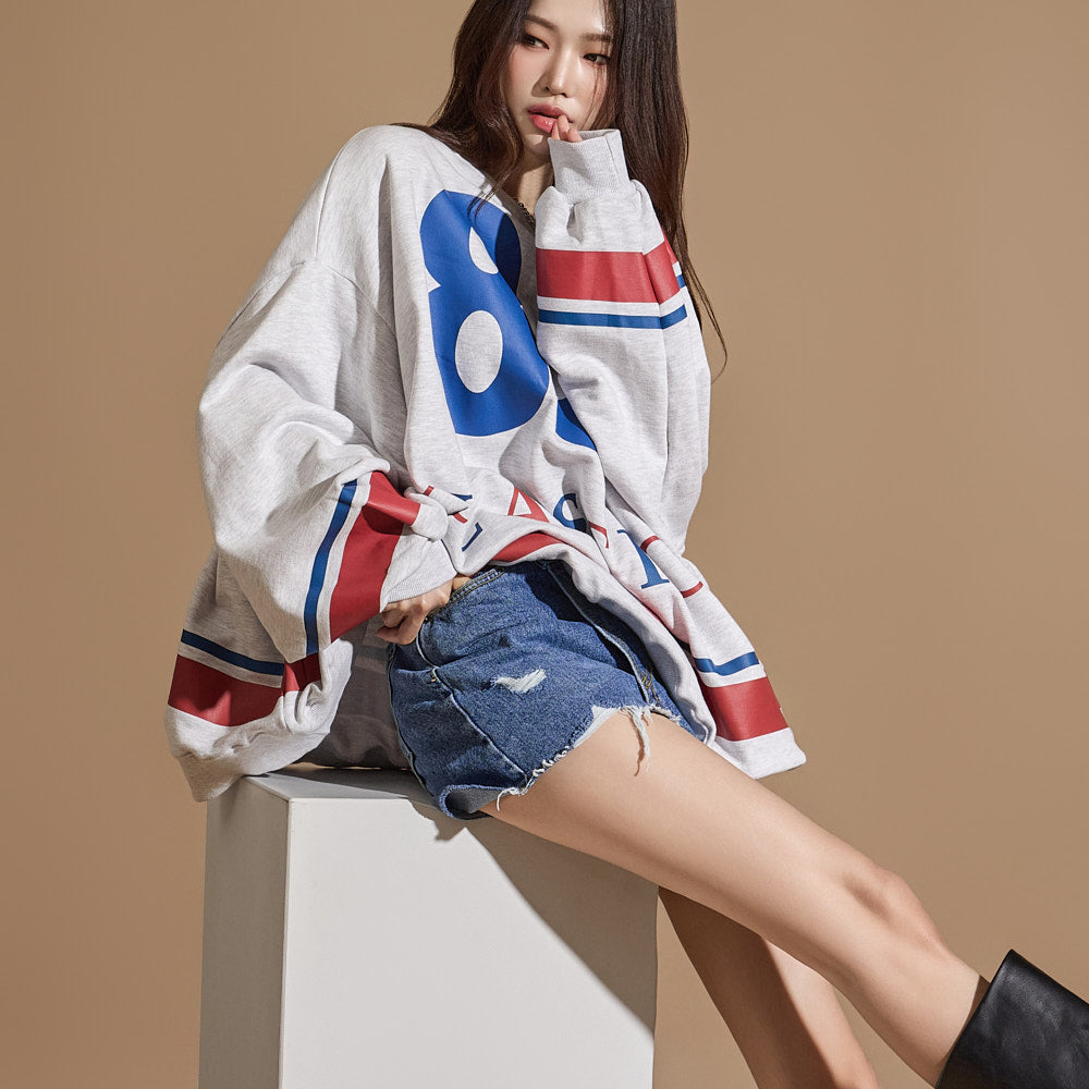 E3523 Printed Sweatshirt