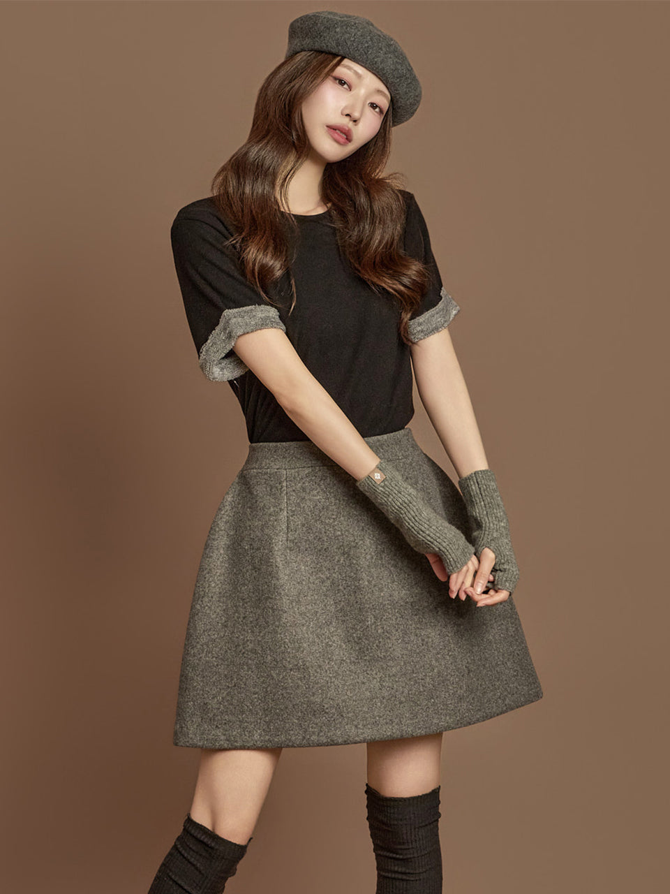 E4044 Solid Fleece Top